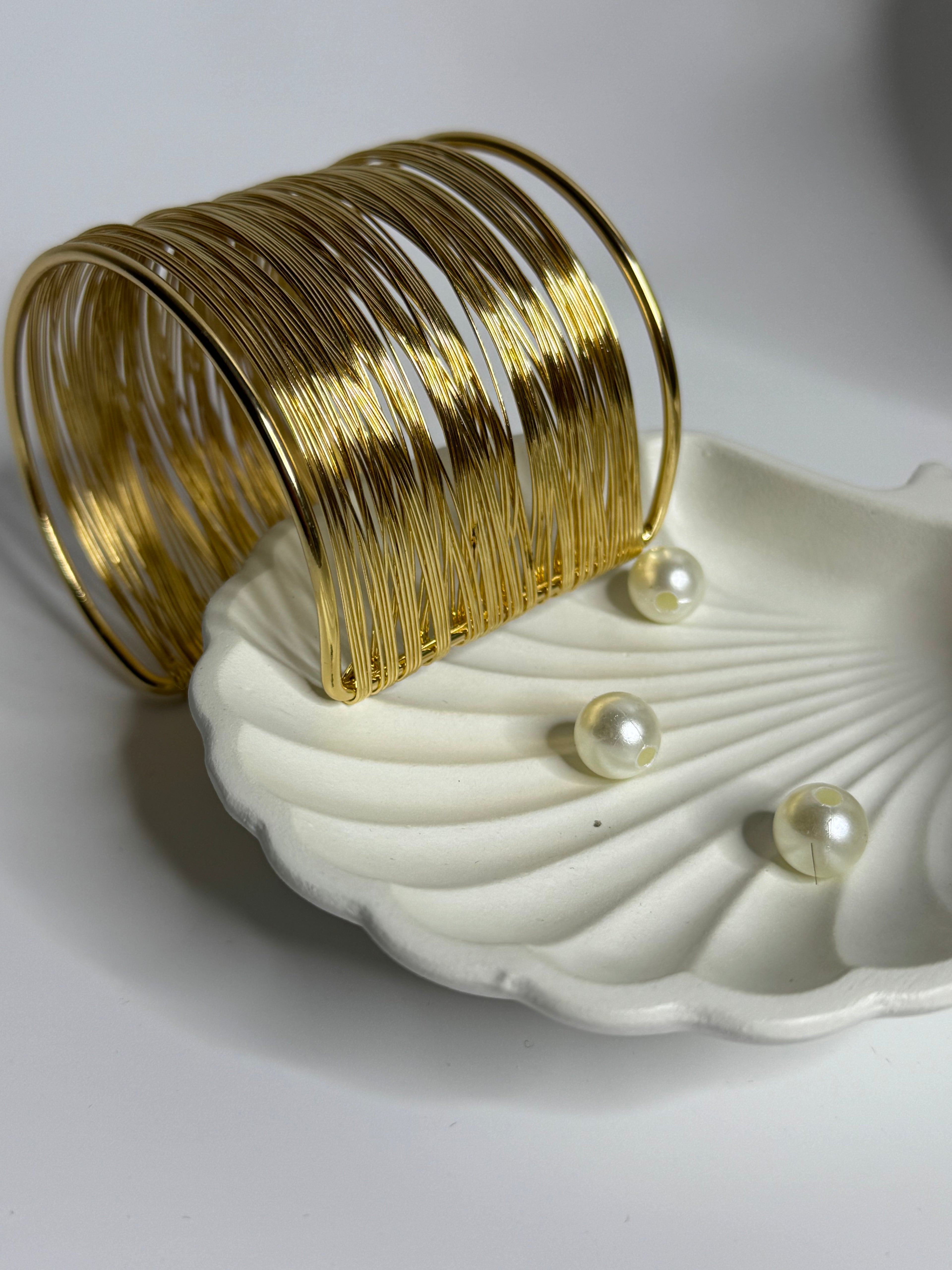 Classic Gold Fine Wire Bangle Set