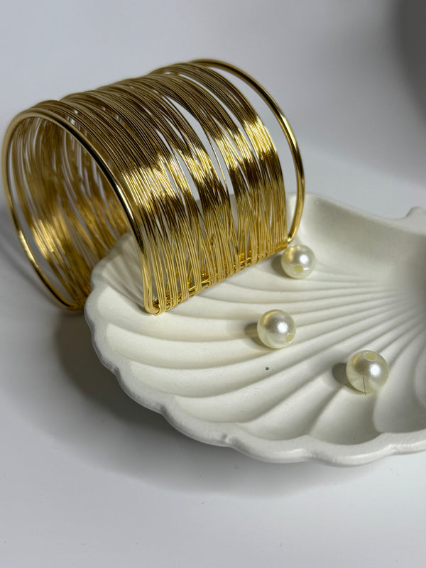 Classic Gold Fine Wire Bangle Set