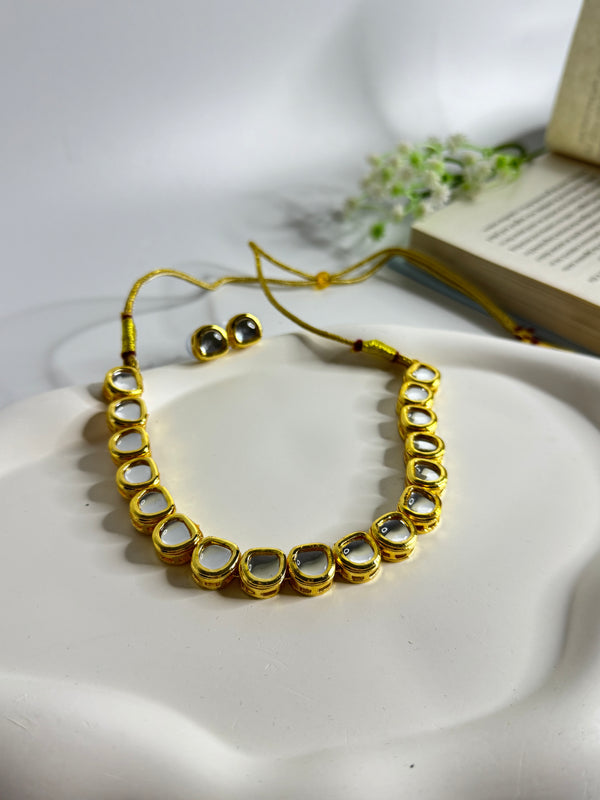 Polki Style Necklace Set