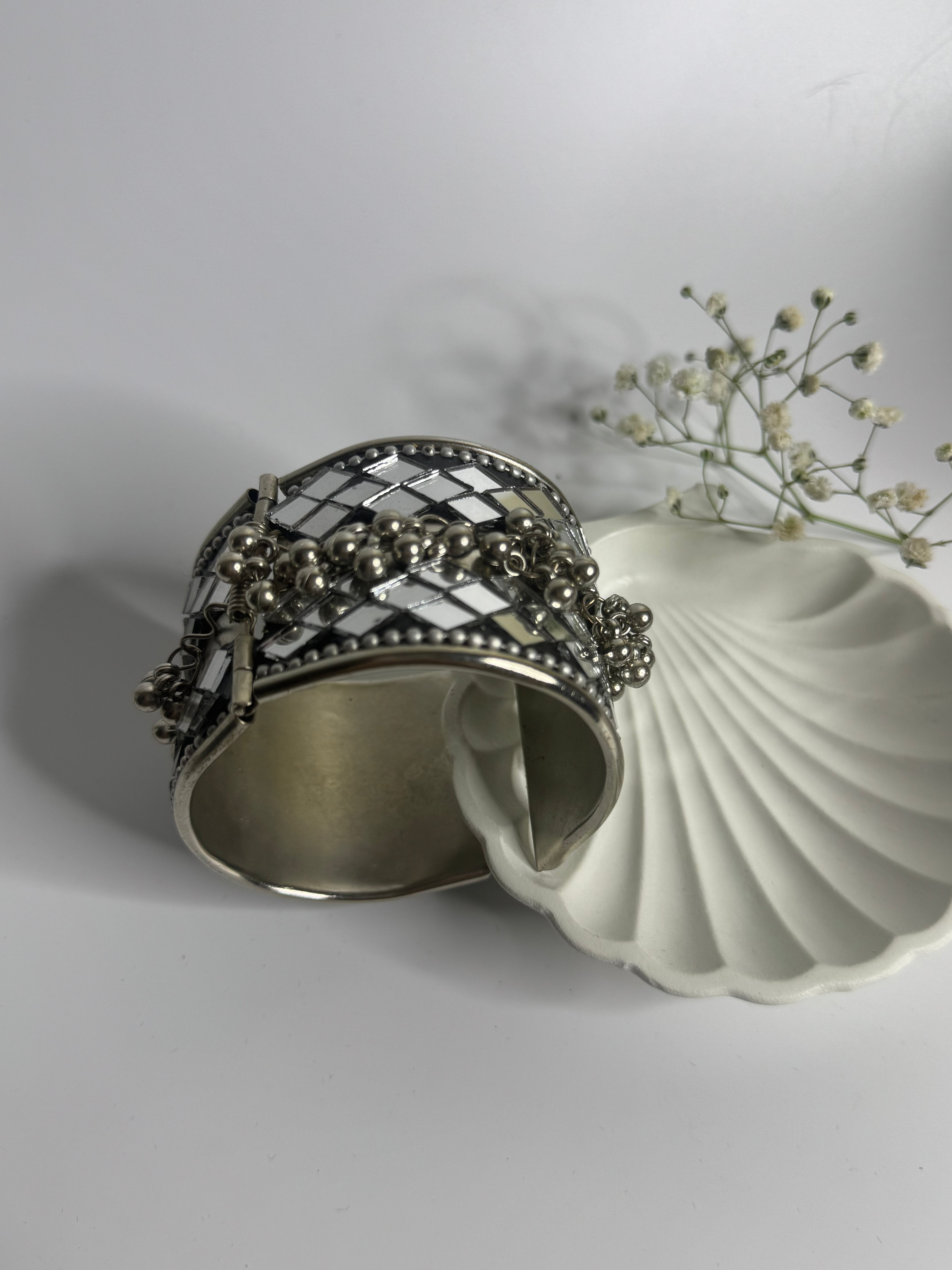 Mirror Grid Oxidised Bracelet