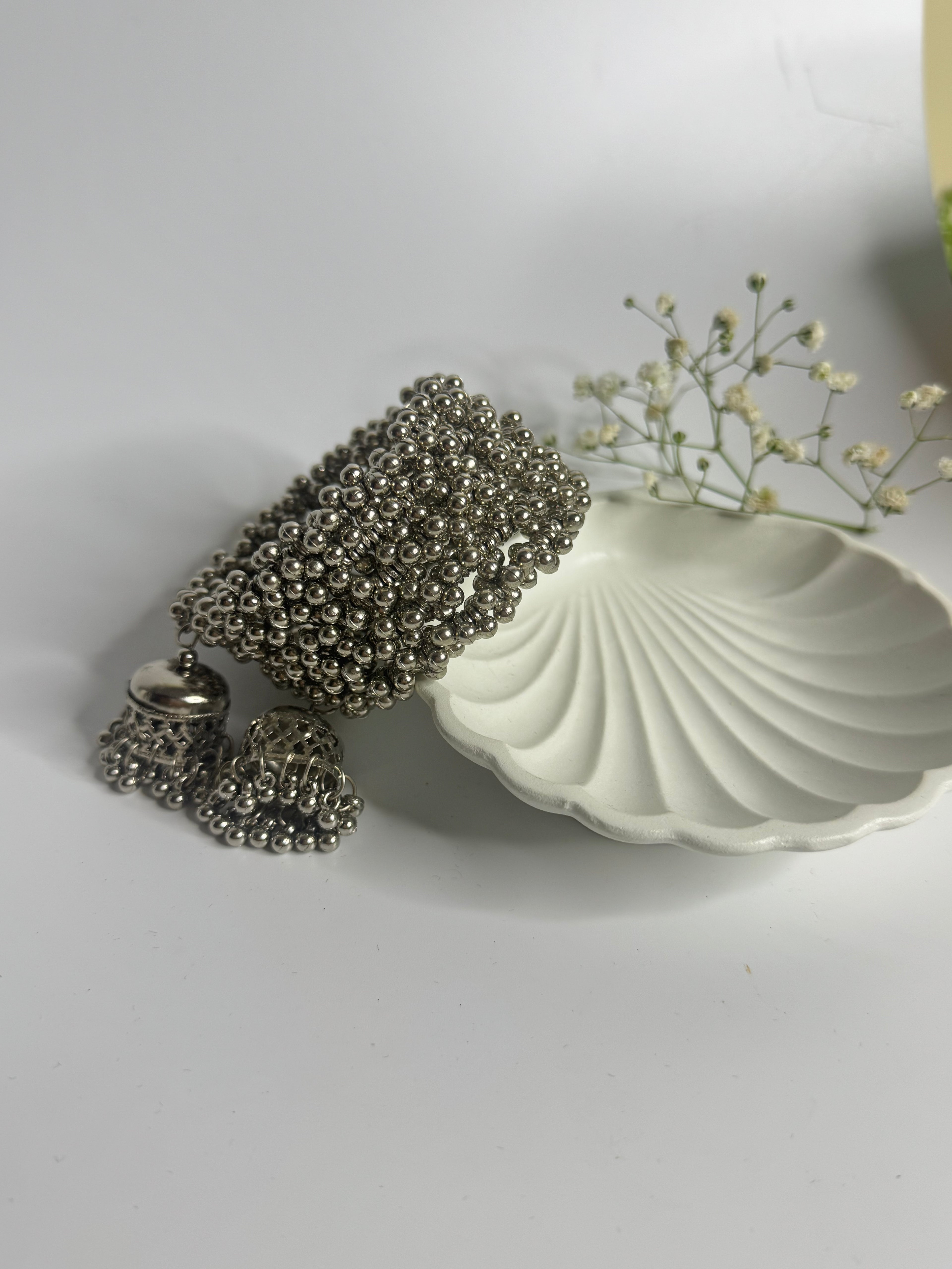 Dense Bead Oxidised Bracelet