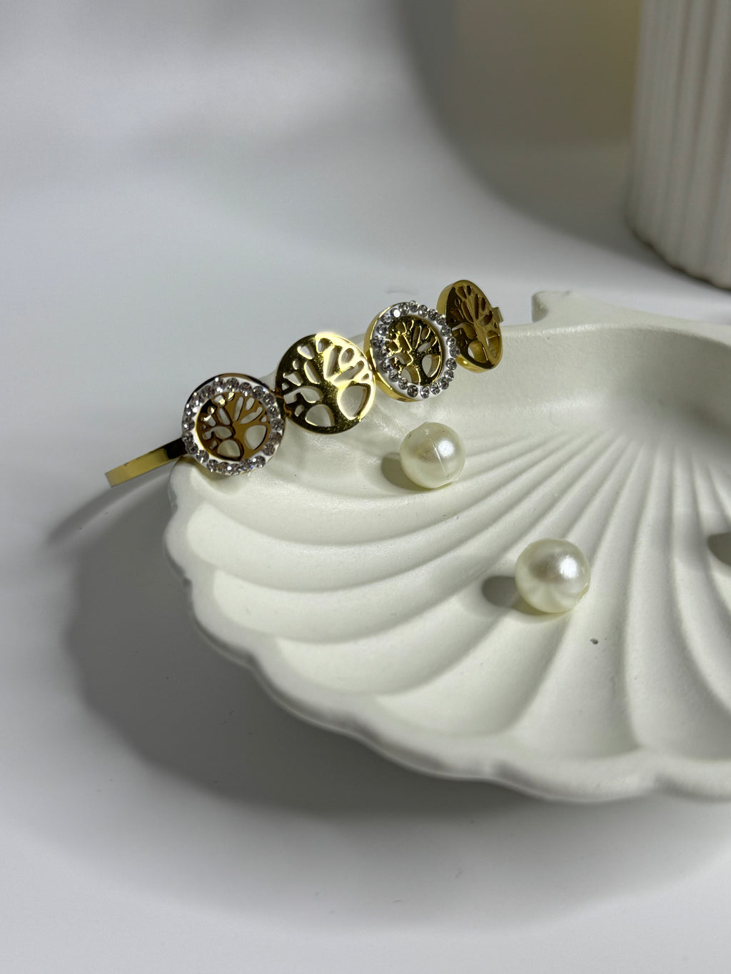 Circle Stone Anti-Tarnish Bracelet