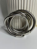 Multi-Layer Snake Chain Bracelet Silver