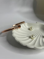 Anti-Tarnish Nail Cuff Bracelet Rose Gold