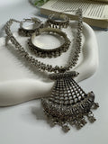 Rumi Layered Oxidised Necklace (3-Piece)