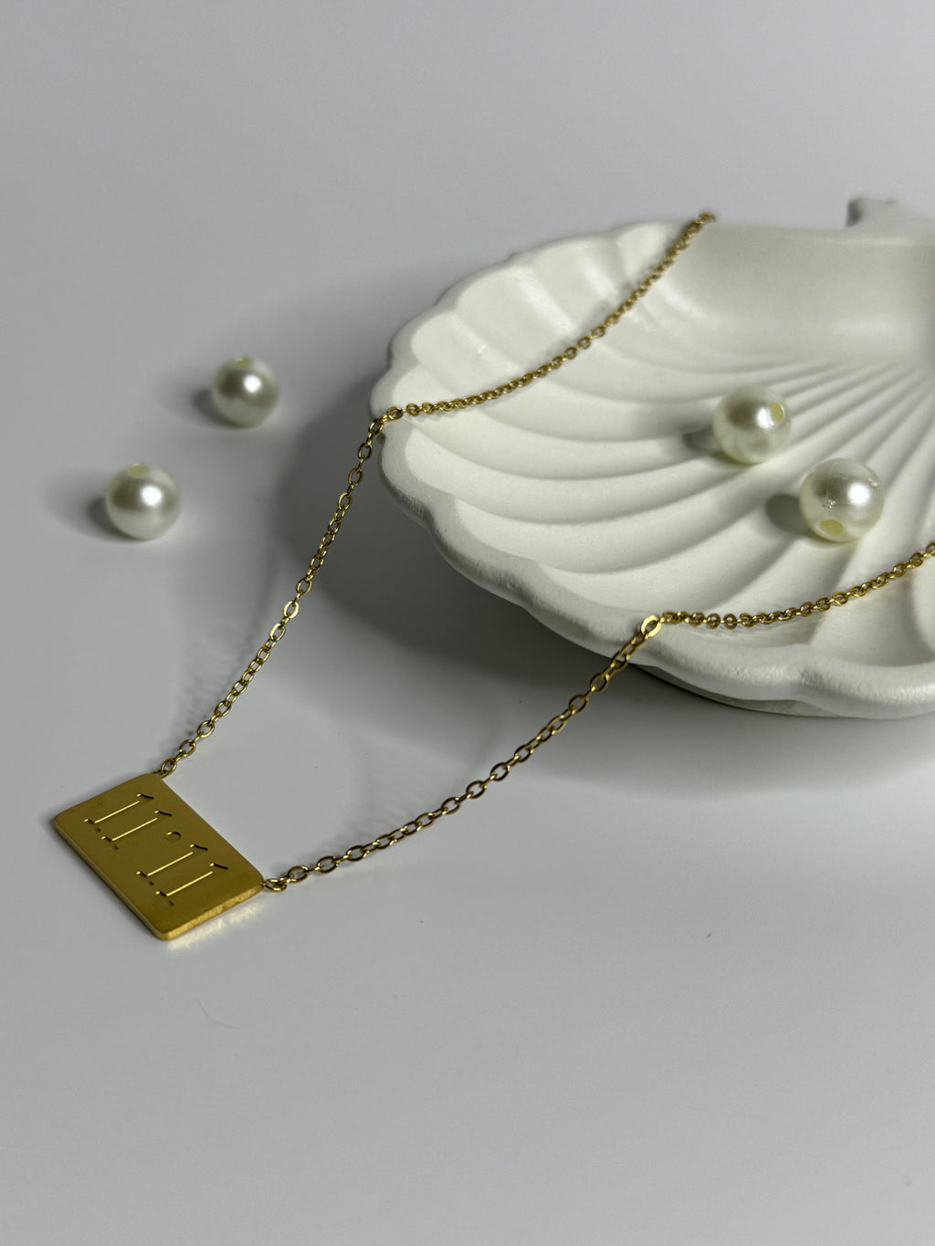 Golden 11:11 Manifestation Pendant Necklace