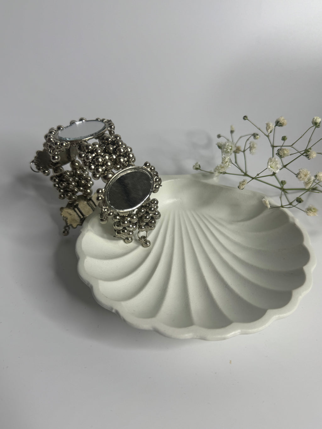 Oval Oxidised Bracelet