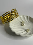 Golden Wave Multi-Band Bracelet