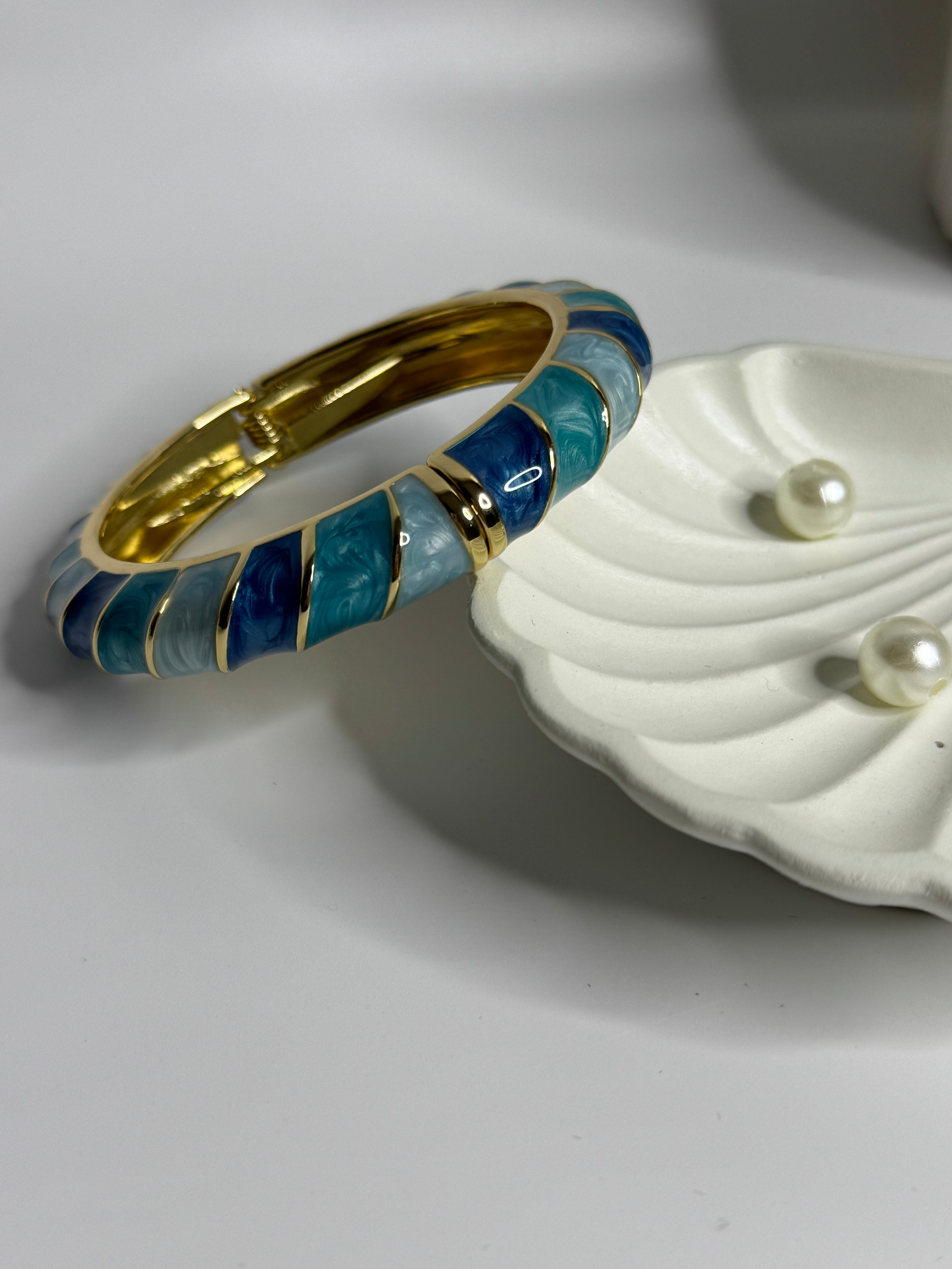 Azure Inlay Anti-Tarnish Bracelet