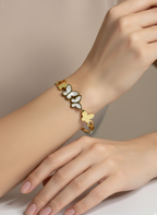 Butterfly Inlay Anti-Tarnish Bracelet