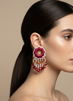 Handmade Blossom Drop Earrings