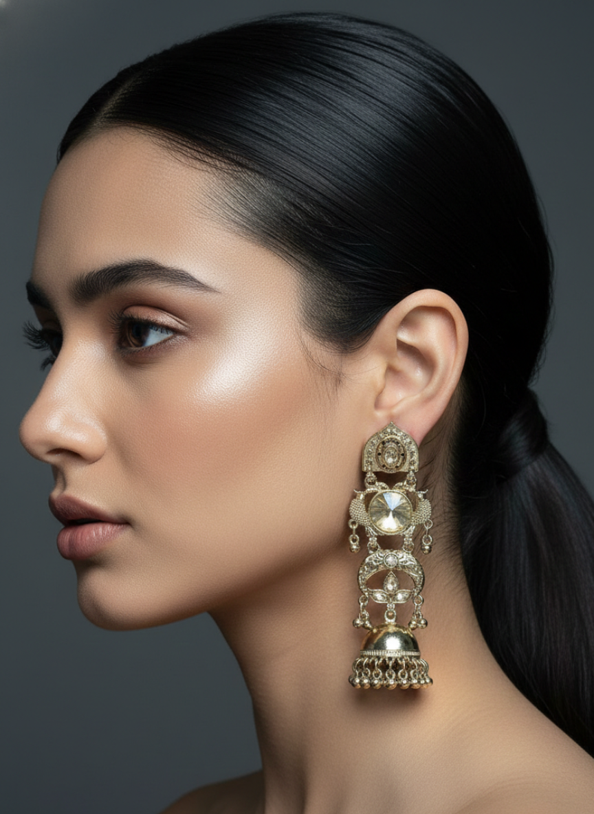Ethnic Statement Jhumki Earrings