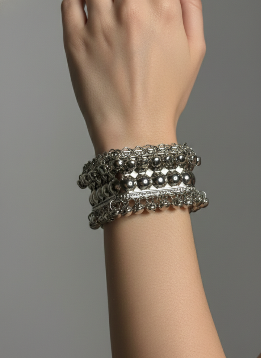 Beaded Oxidised Bracelet