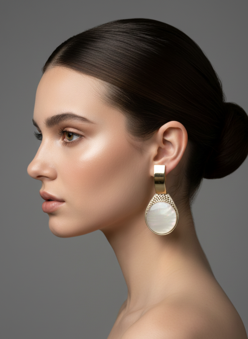 Sleek Arc Statement Hoops