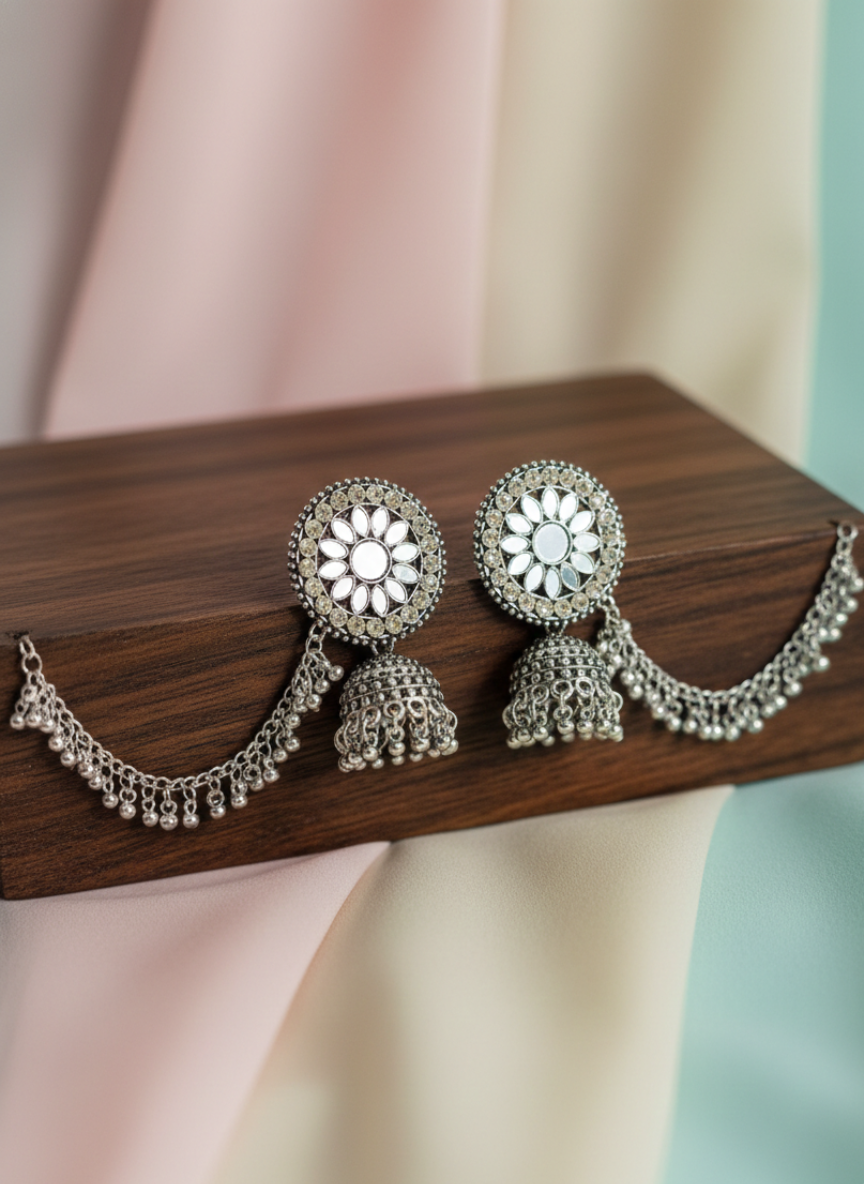 Maharani Stone Bahubali Jhumki