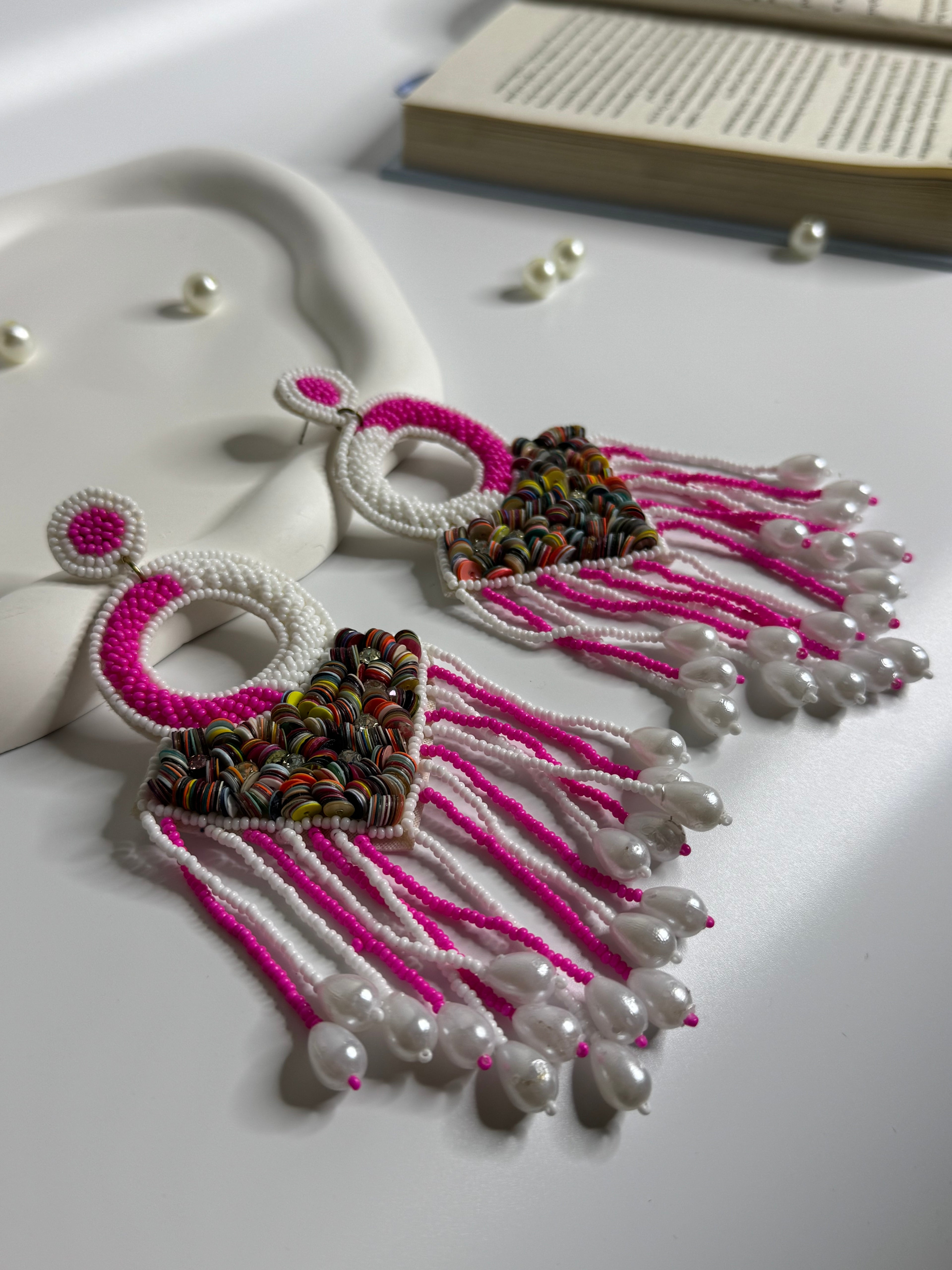 Handmade Loop Fringe Earrings