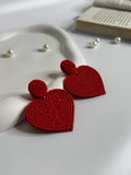 Handmade Heart Silhouette Earrings