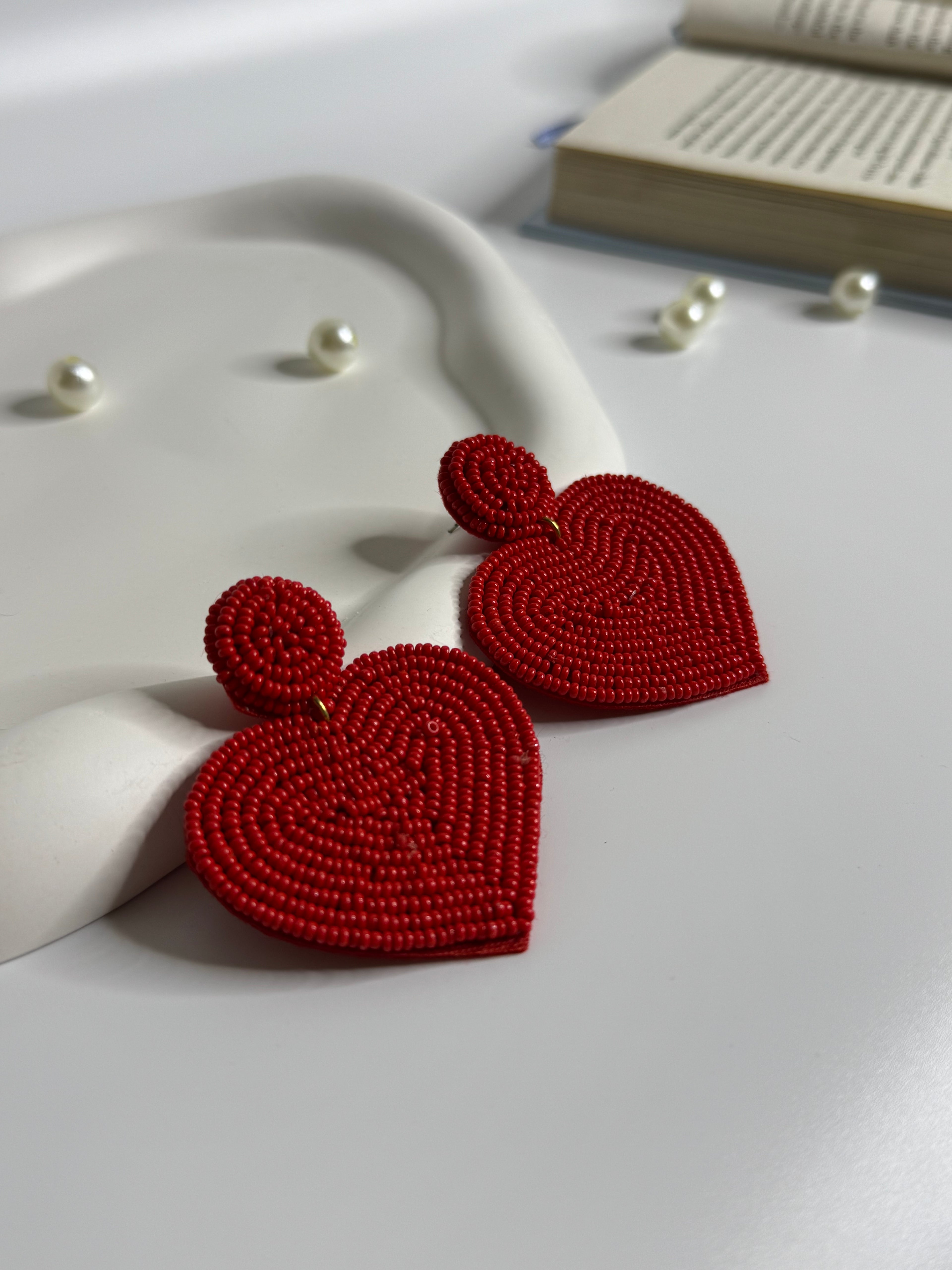 Handmade Heart Silhouette Earrings