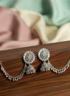 Classic Stone Bahubali Jhumki Earrings