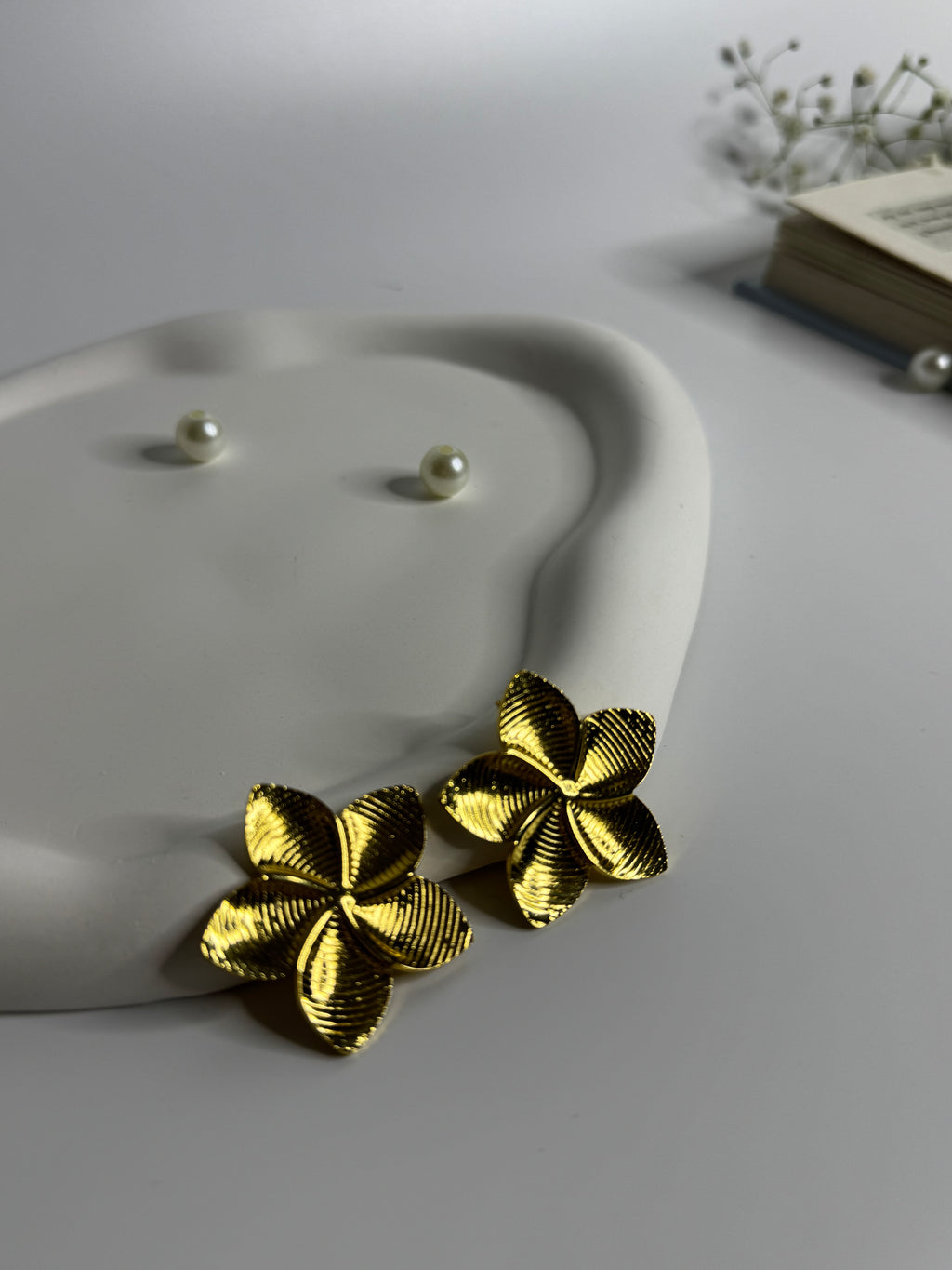 Golden Bloom Stud Earrings