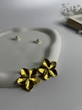 Golden Bloom Stud Earrings