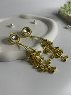 Kashmiri Gold Bead Danglers
