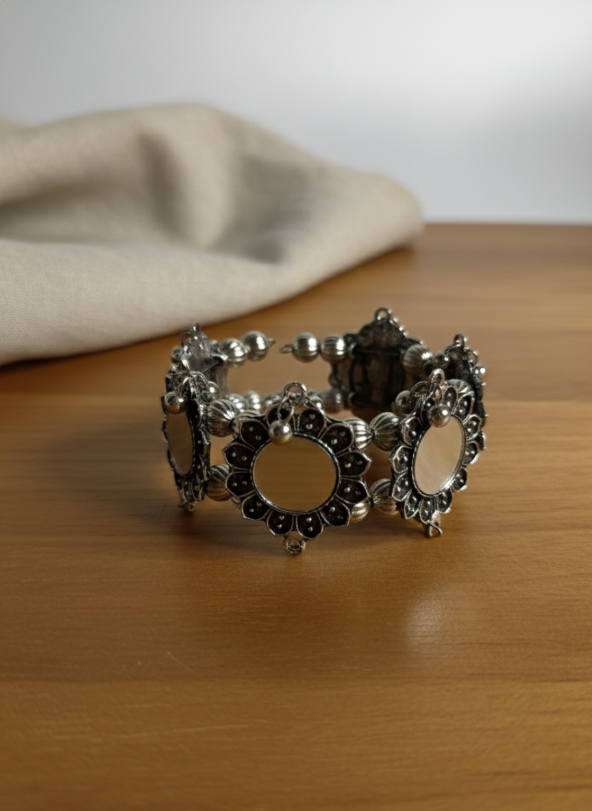 Round Oxidised Bracelet