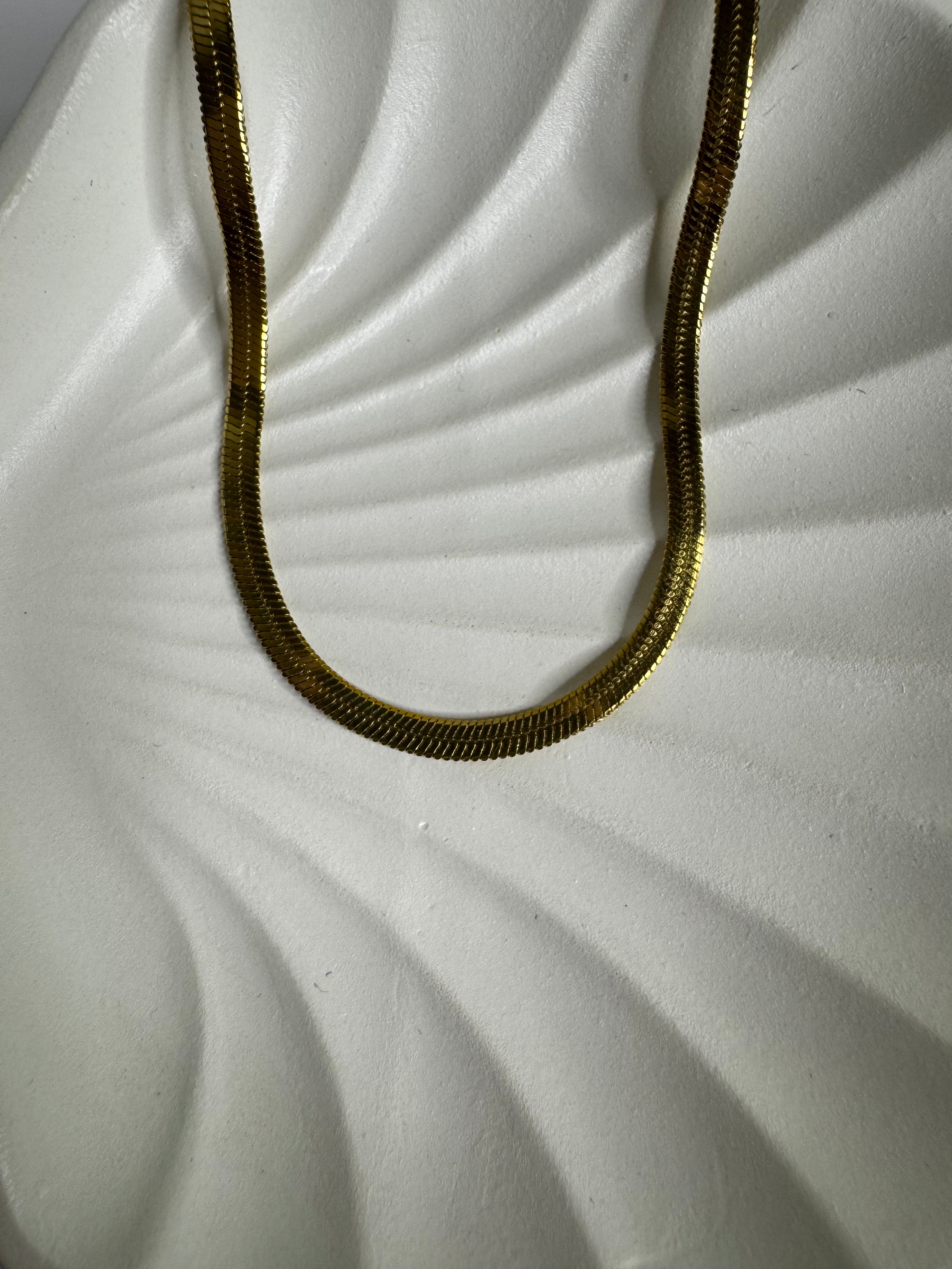 Classic Gold Snake Chain Necklace