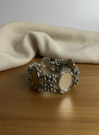 Oval Oxidised Bracelet