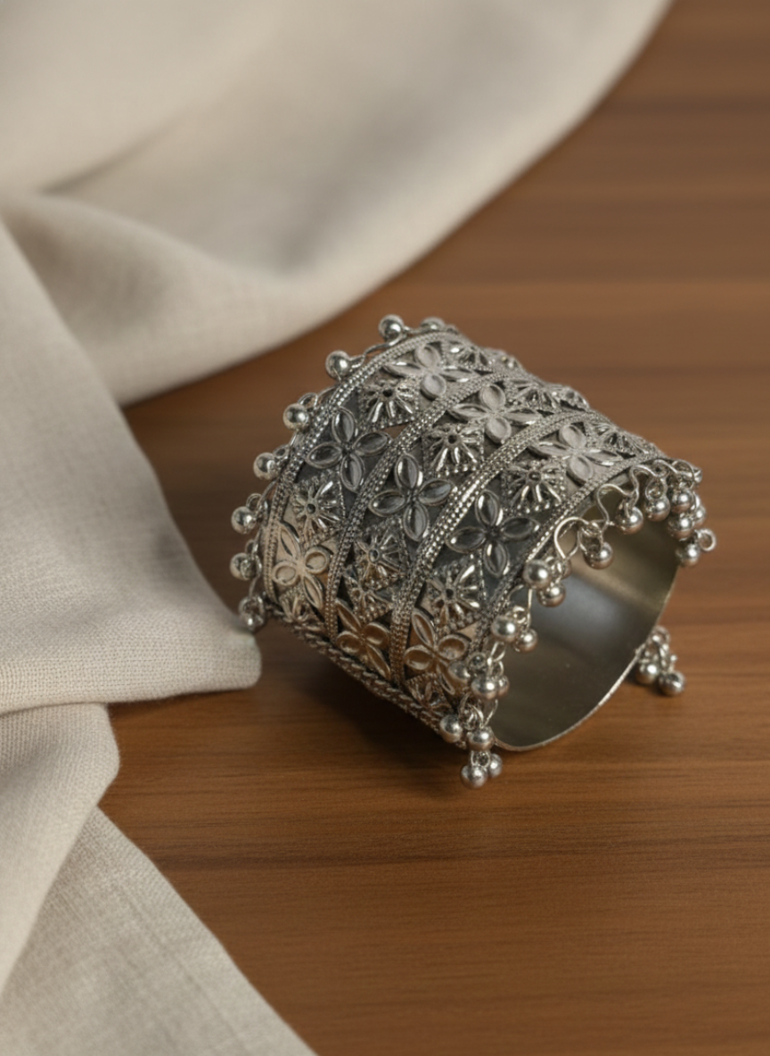 Embossed Panel Oxidised Bracelet