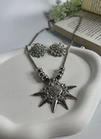 Surya Oxidised Necklace Set