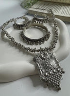 Heritage Oxidised Jewellery Set (3-Piece)