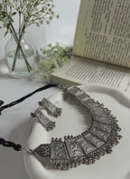 Antique Oxidised Choker Set