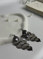Cascading Leaf Drop Earrings
