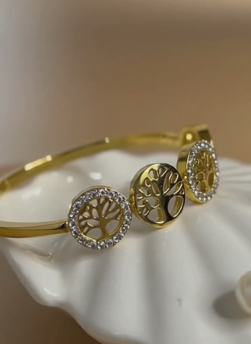 Circle Stone Anti-Tarnish Bracelet