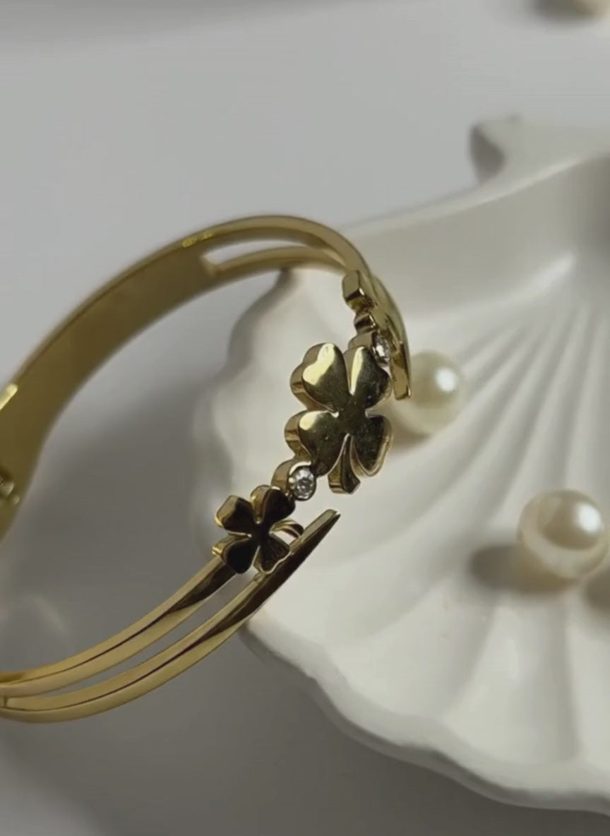 Floral Cutwork Anti-Tarnish Bracelet