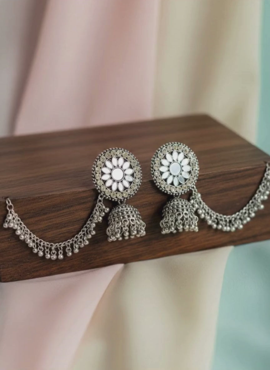 Maharani Stone Bahubali Jhumki