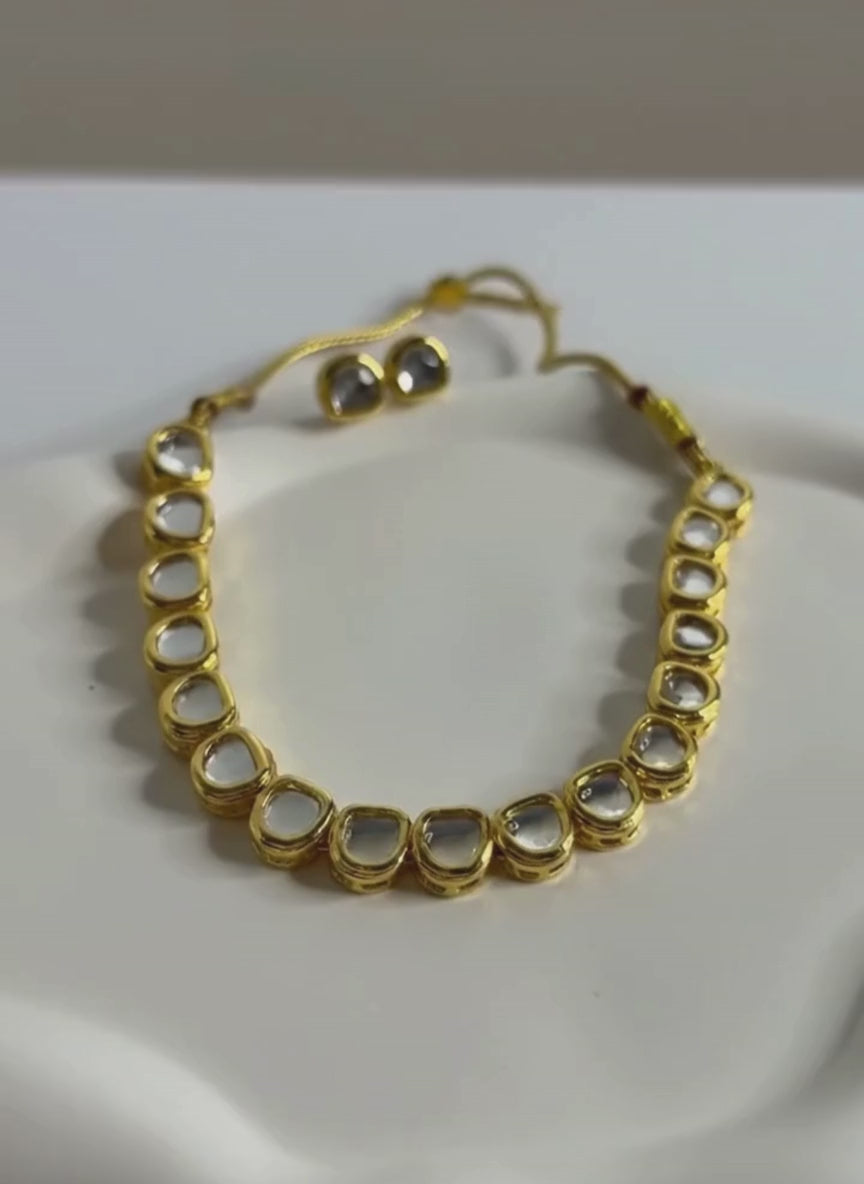 Polki Style Necklace Set