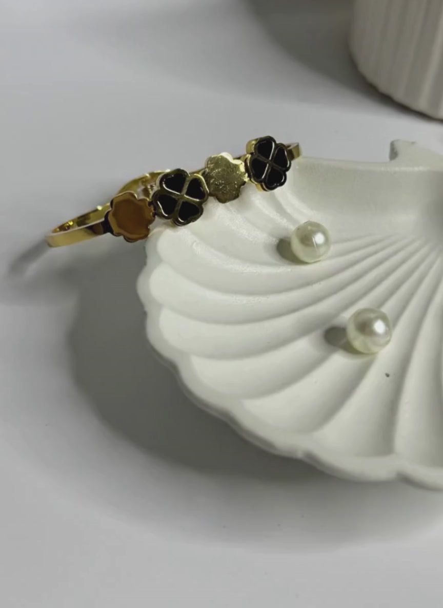 Black Charm Anti-Tarnish Bracelet