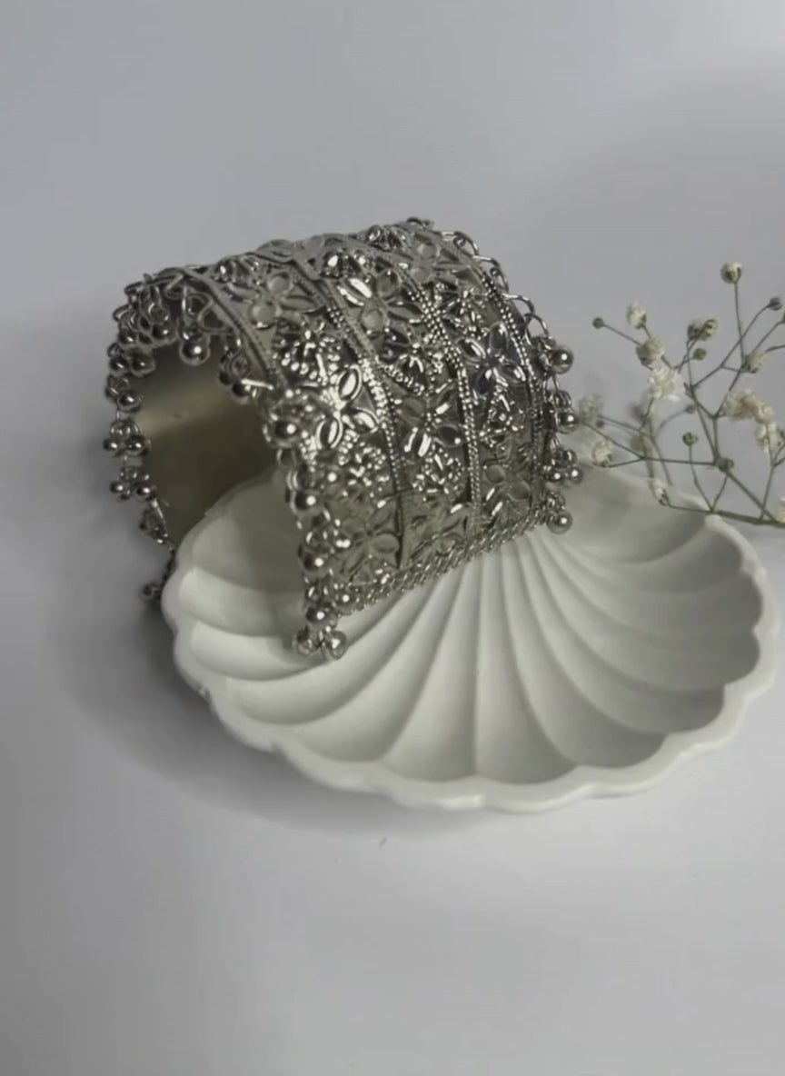 Embossed Panel Oxidised Bracelet