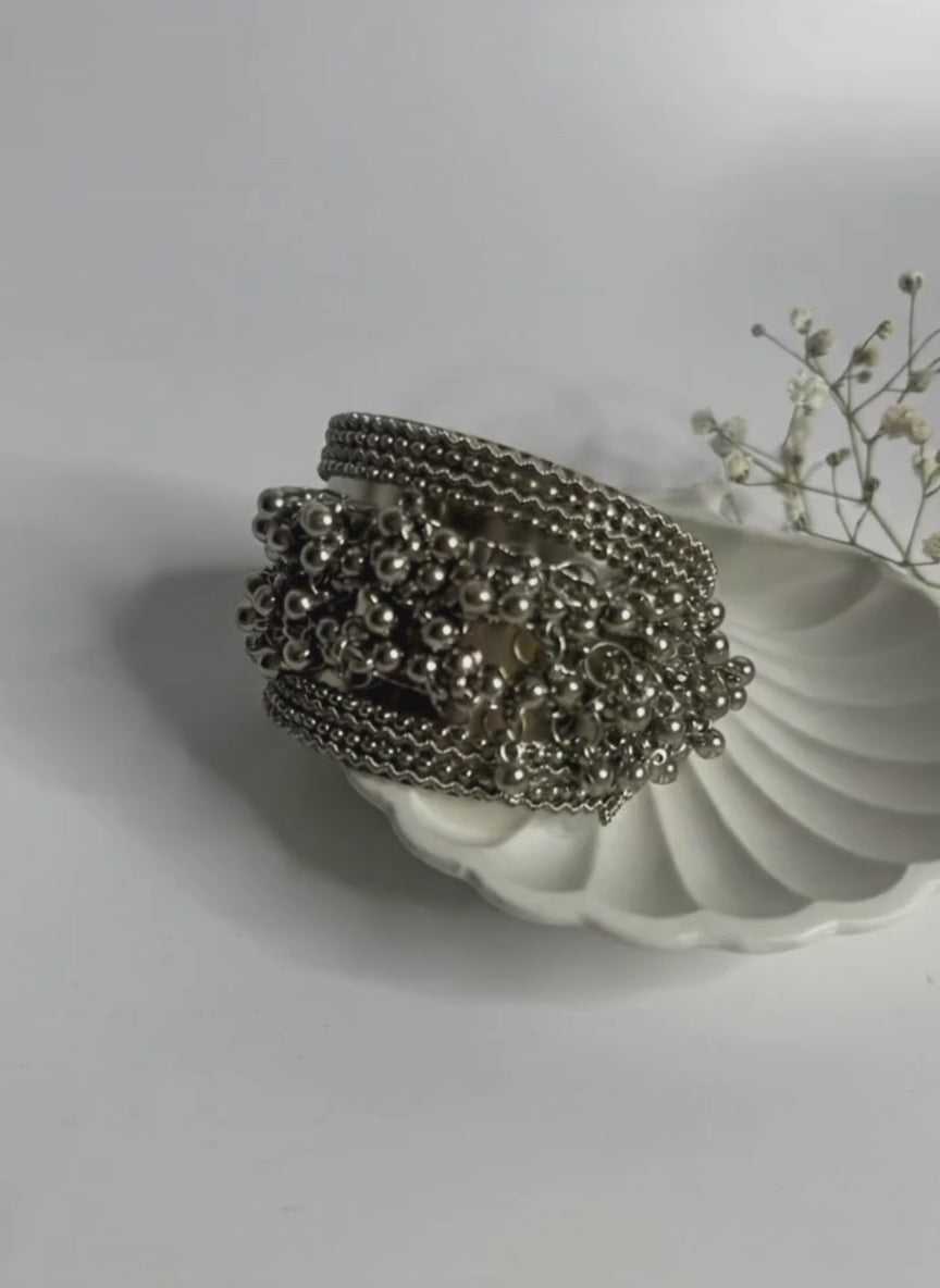 Multi-Layer Bead Oxidised Bracelet