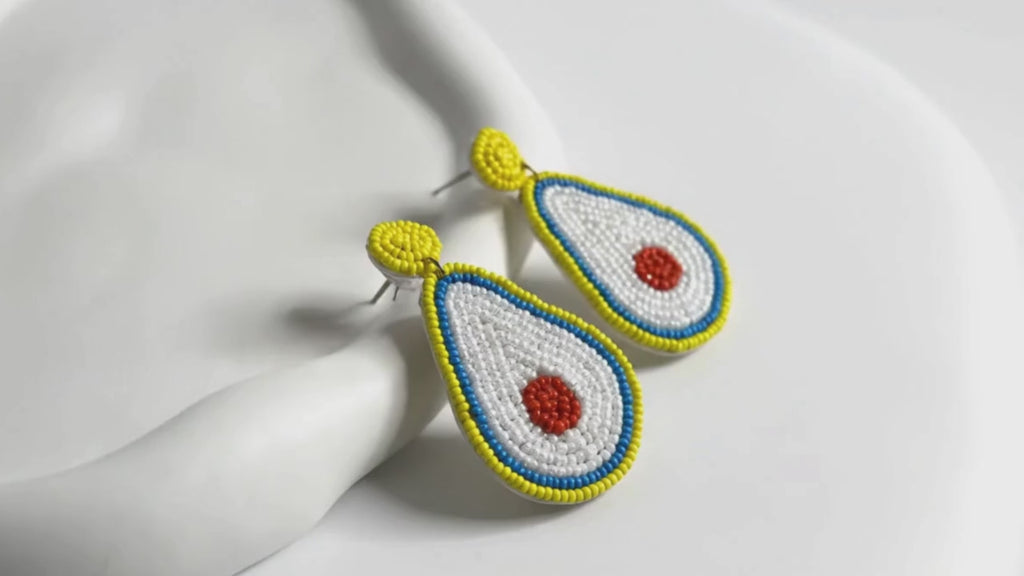 Handmade Pear-Shaped Drop Earring