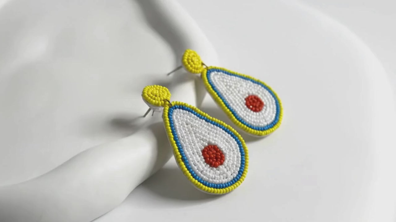 Handmade Pear-Shaped Drop Earring